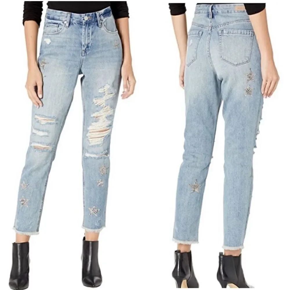 [BLANKNYC] Ludlow Crop Girlfriend Jean in Star Child | SZ 26